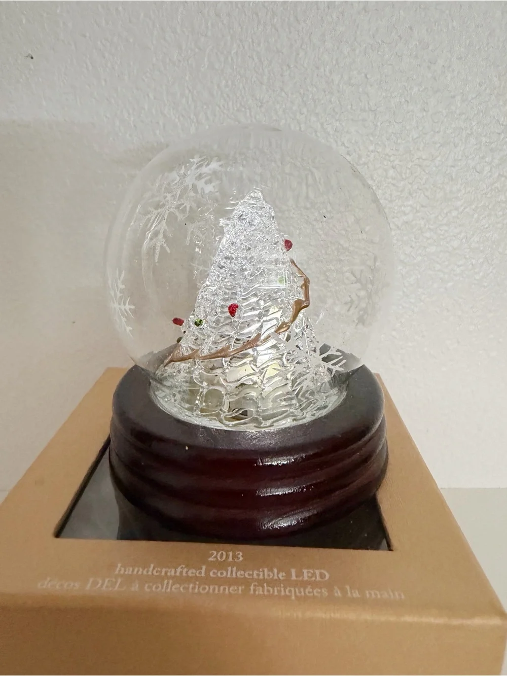 Pier 1 Handcrafted LED Christmas Tree Globe